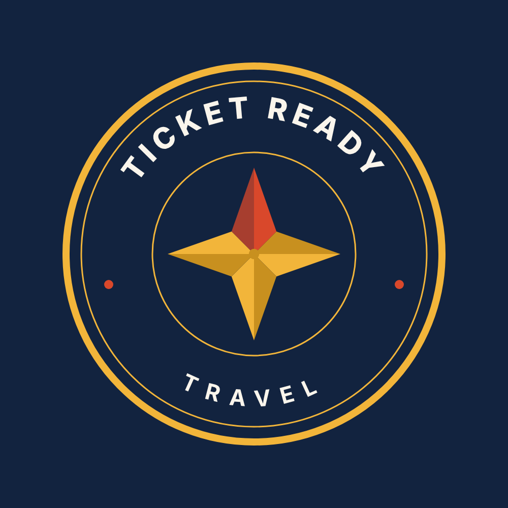Ticket Ready Travel passport-stamp logo